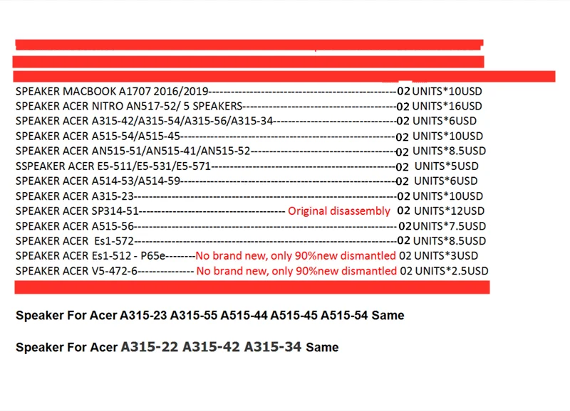 

New laptop For The following list Speakers horn