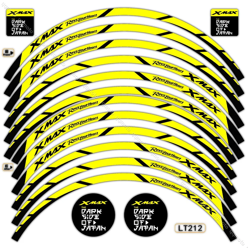 

Светоотражающая наклейка на колесо мотоцикла, обод скутера, наклейка в полоску, лента, аксессуары, водонепроницаемая для XMAX xmax 125 250 300