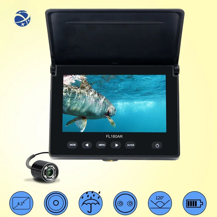 В наличии 4 3-дюймовый экран HD Водонепроницаемая визуальная подводная камера