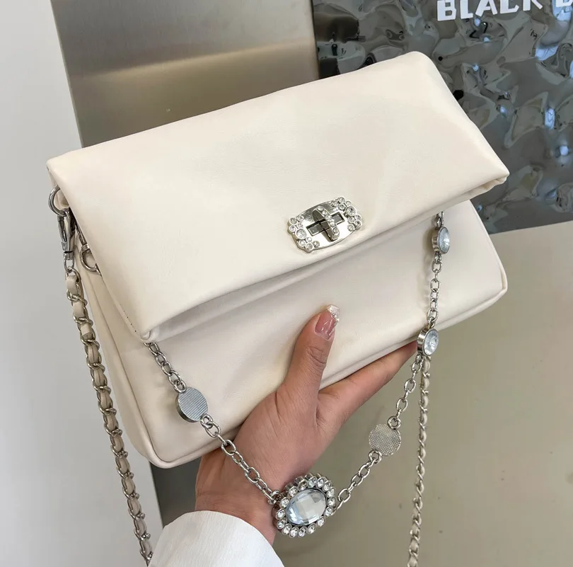 

Fashion Large-capacity Messenger Women's Bag 2022 New Casual Chain Messenger Bag Niche High-end Single Shoulder Underarm Bag