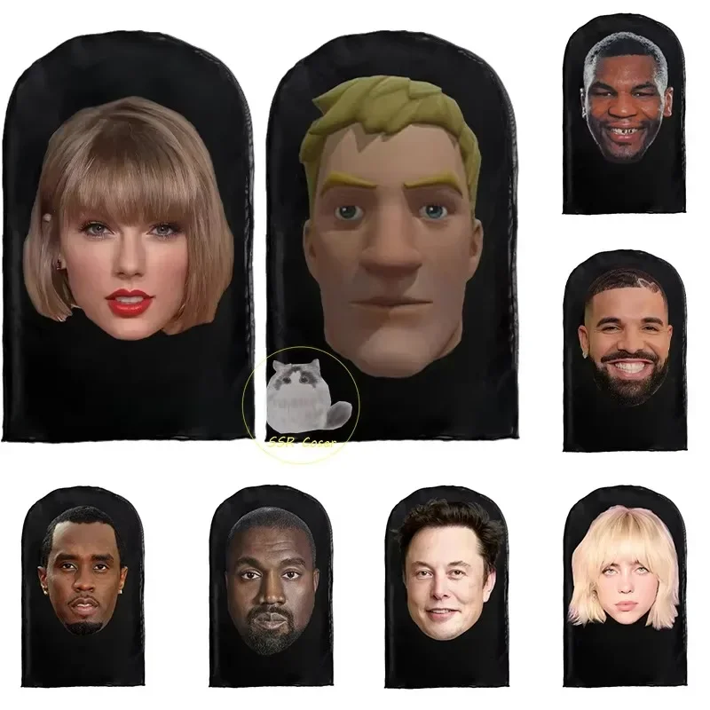 New 3D Printed Kanye Mask Elastic Billie Full Face Men Women Cosplay Headwear Hip Hop Fashion Balaclava Hood Hat Headgear