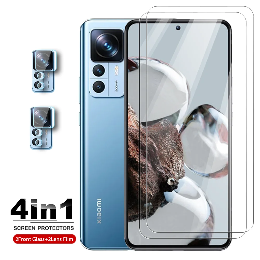 

4 в 1 9H стекло для Xiaomi 12T Pro закаленное стекло для объектива камеры Защита экрана для Mi12t Xiomi Mi 12tpro Xiaomi12t Pro 6,67 дюймов