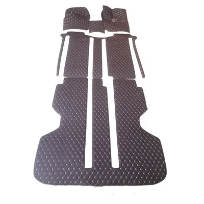 

High quality rugs! Custom full set car floor mats + trunk mat for Toyota Alphard 7 8 seats 2008-2002 waterproof durable carpets