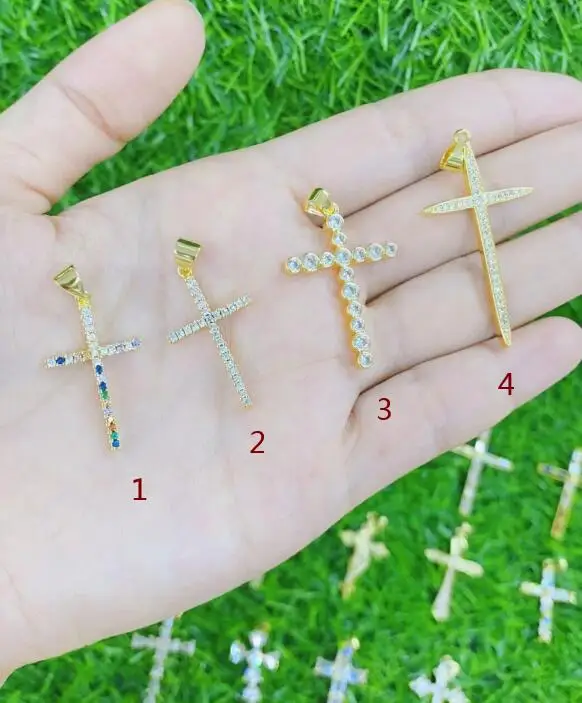 

2 шт., медные Подвески для браслета, с фианитом