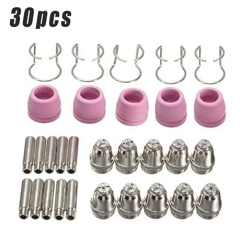 

1 Set Plasma Cutter Nozzle Electrode Consumable For AG60 SG55 WSD60 Torch Access