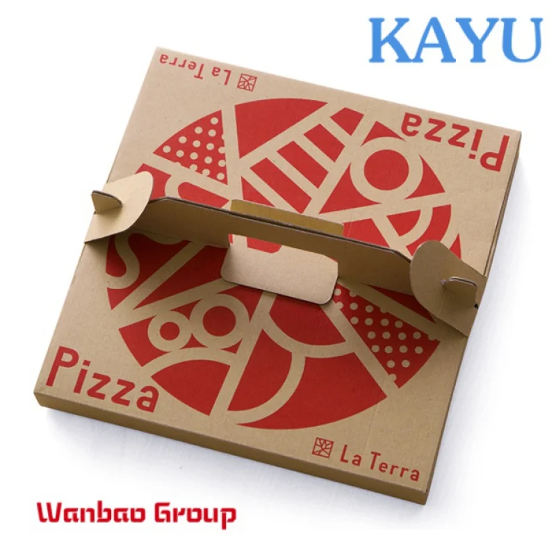 Free Pattern Corrugated Pizza Box Custom Printing for Pizza Shop