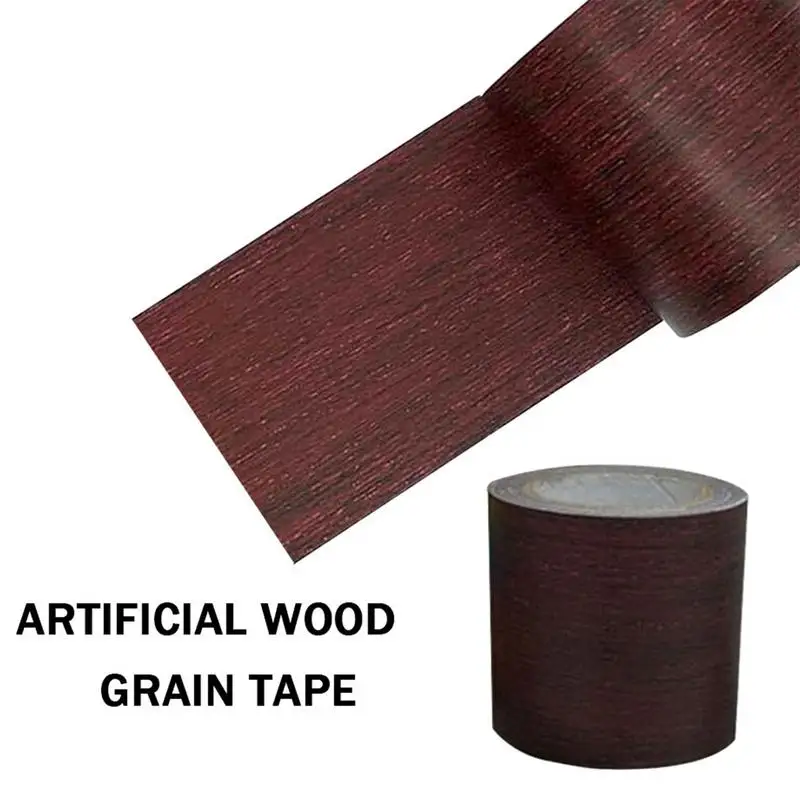 

Realistic Wood Grain Repair Adhensive Duct Tape Furniture Renovation Skirting Line Floor Sticker Home Decor Accessories