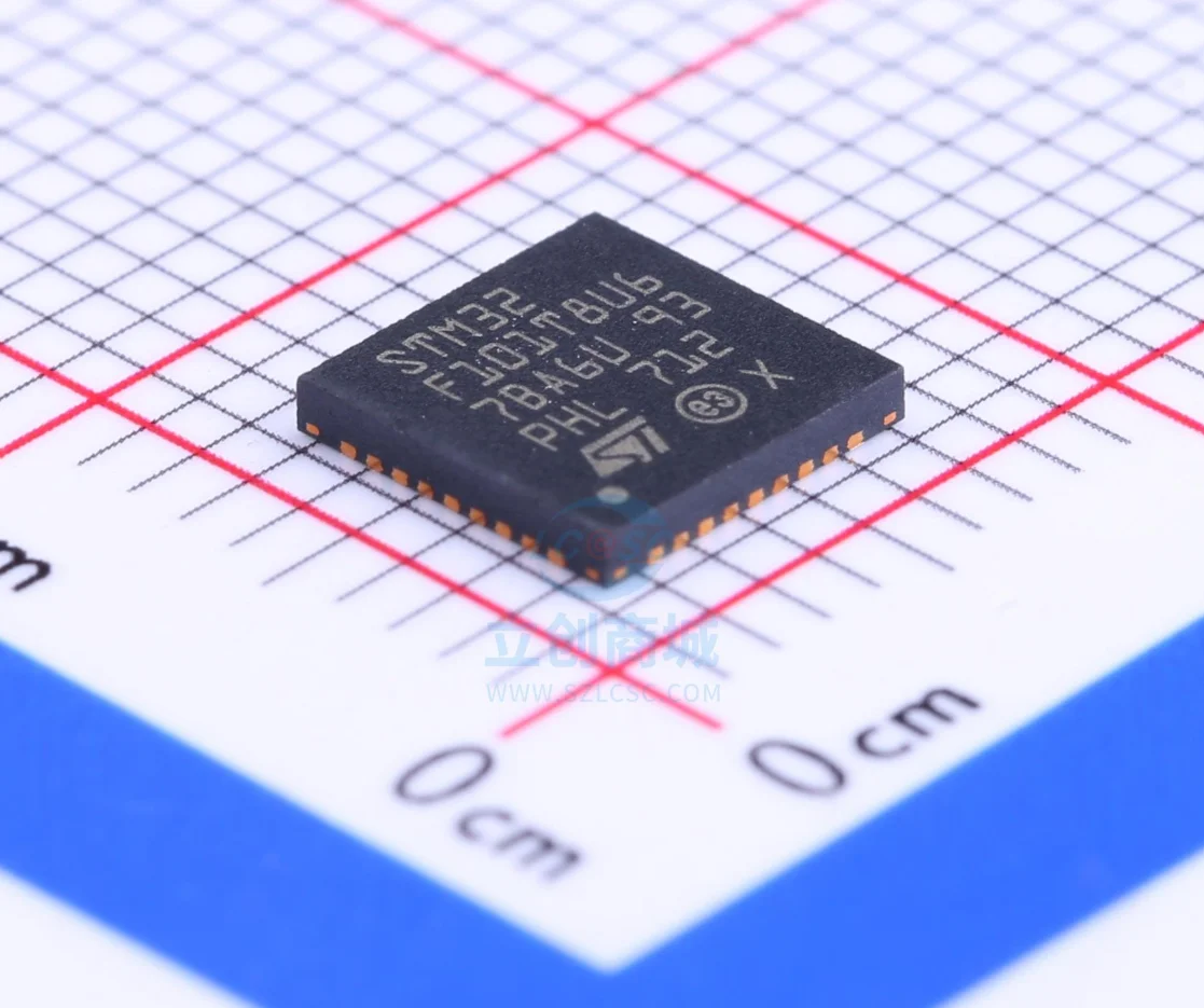 

Флэш-память STM32F101T8U6 посылка ARM VFQFPN-36 36 МГц: 64K @ x8bit RAM: 10KB MCU (MCU/MPU/SOC)