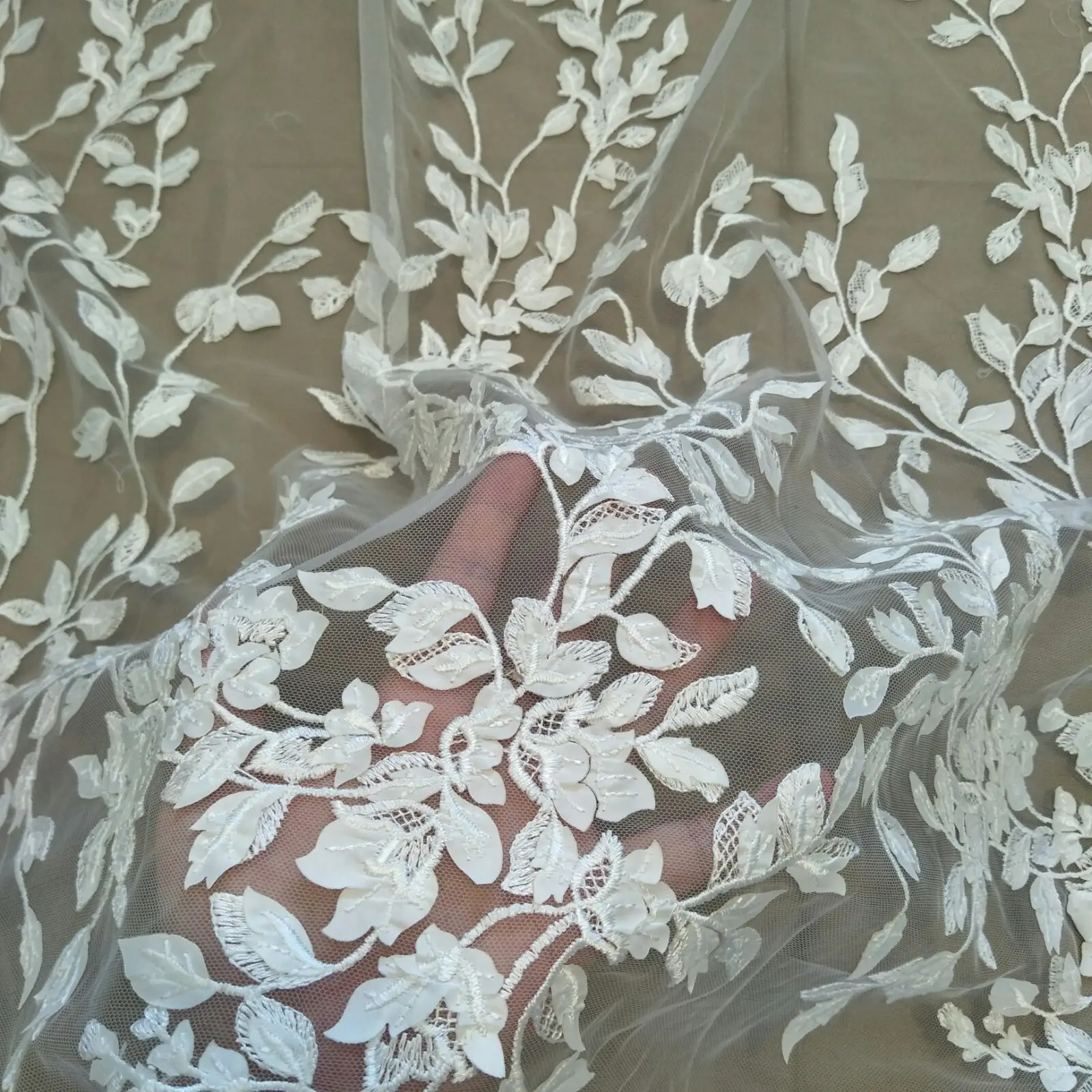 Лидер продаж 2022 кружевная ткань ширина 130 см кружевное свадебное платье продажа