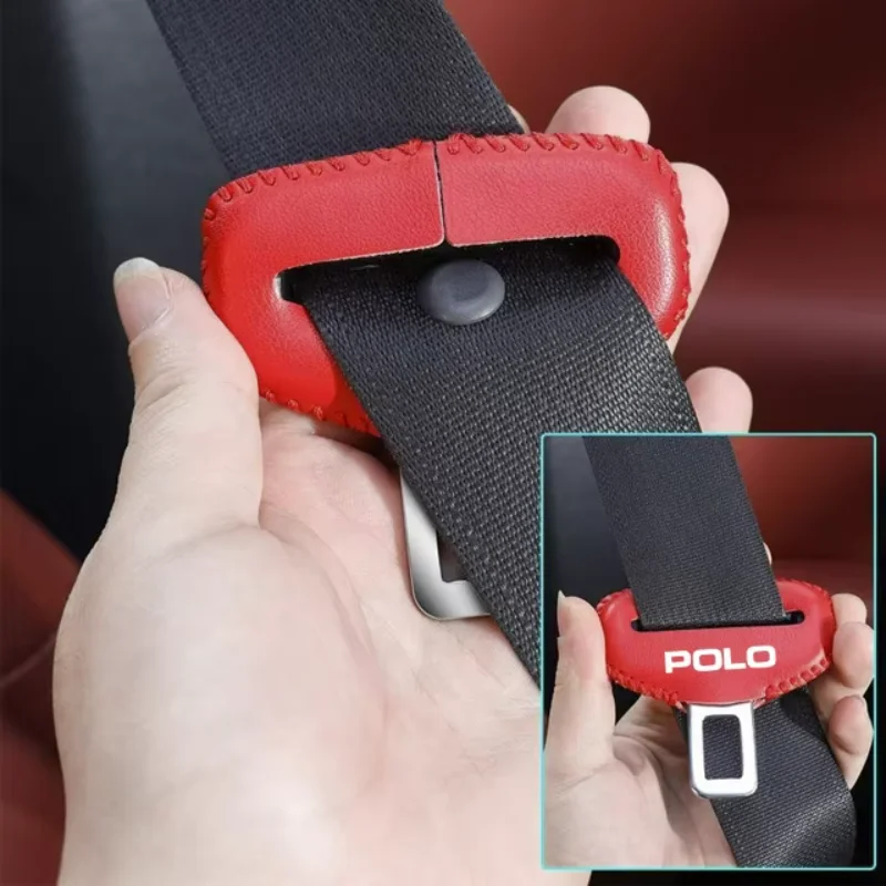 2 шт. чехол из искусственной кожи с пряжкой для автомобильного ремня безопасности