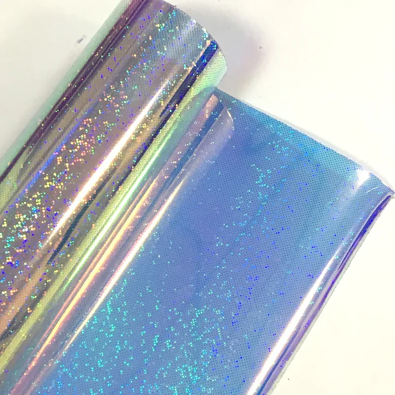 46x135 см Переливающаяся прозрачная виниловая пленка из ТПУ искусственная кожа для