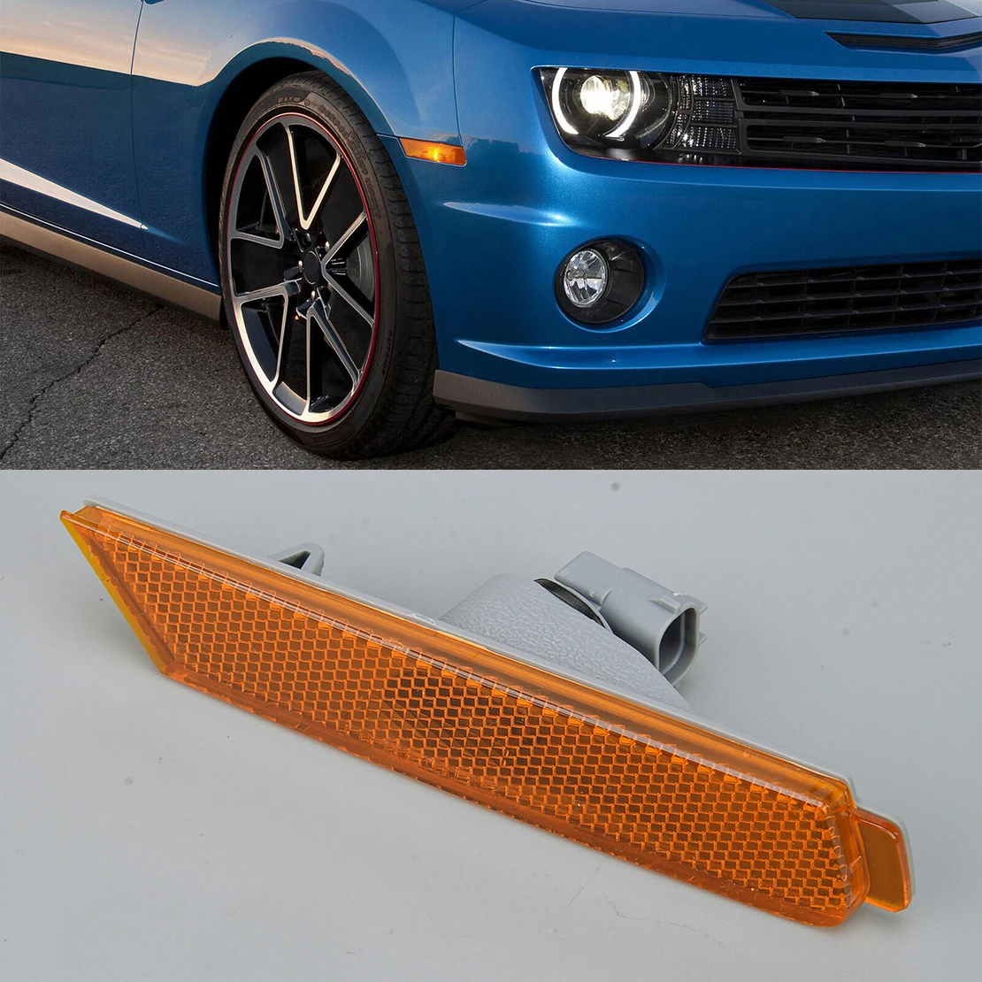 

92246244 Янтарный передний правый боковой указатель поворота GM 2551197 Подходит для Chevrolet Camaro 2010 2011 2012 2013 2014 2015