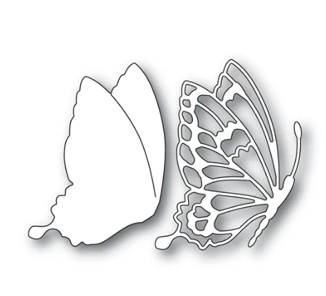

DRIFTING SIDE BUTTERFLY Craft Die 99900 Metal cutting Dies Scrapbook Diary Decoration Stencil Embossing Template DIY Greeting