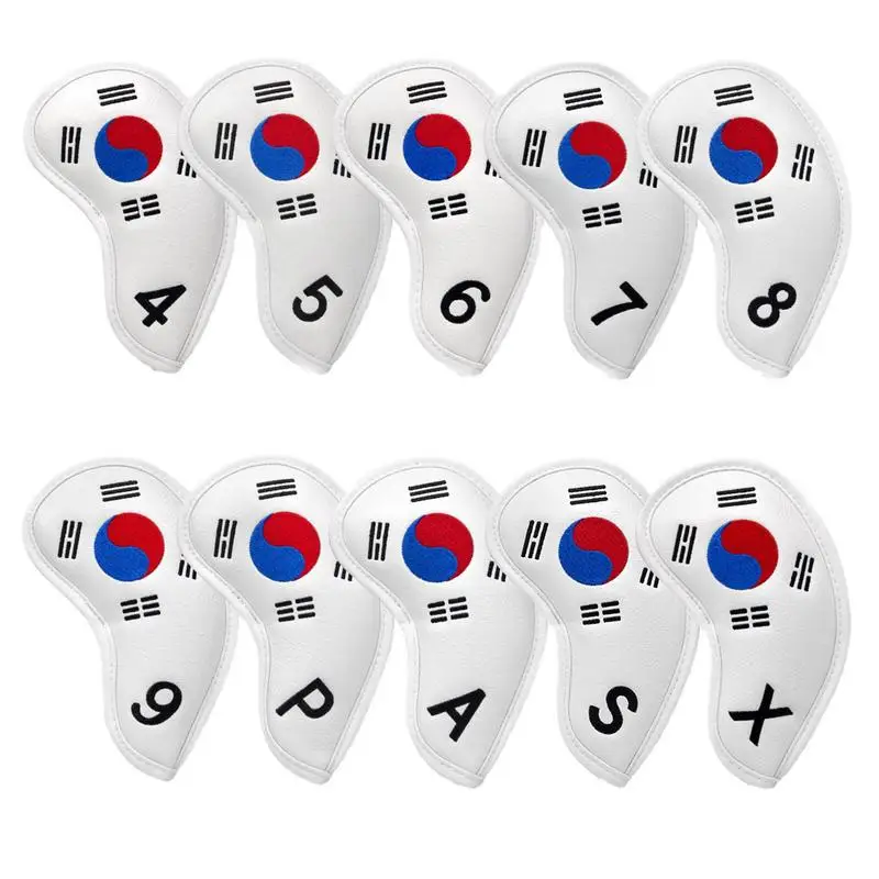 

10 шт., металлические Чехлы для гольф-клубов