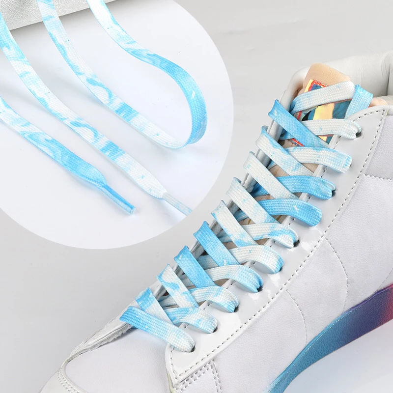 1 Pair 100~180CM Shoelaces For Sneakers Rainbow Color Flat Shoe Laces Canvas Shoelace Rope Sport Shoestrings New