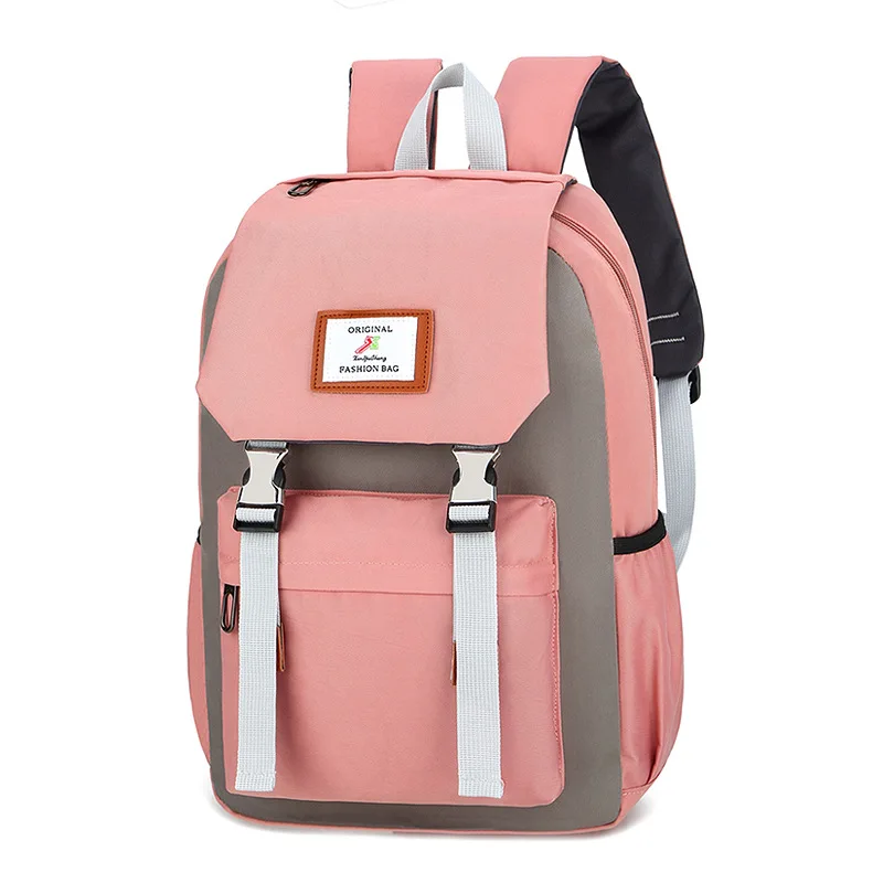 Men Women Canvas Backpacks for Teenagers Large Capacity Unisex Patchwork Softback Hiking Backpacks Camping Equipment