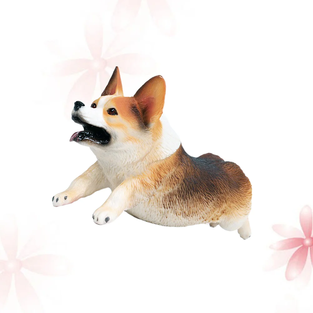 1 шт. имитация фигурки собаки корги украшение для домашнего животного