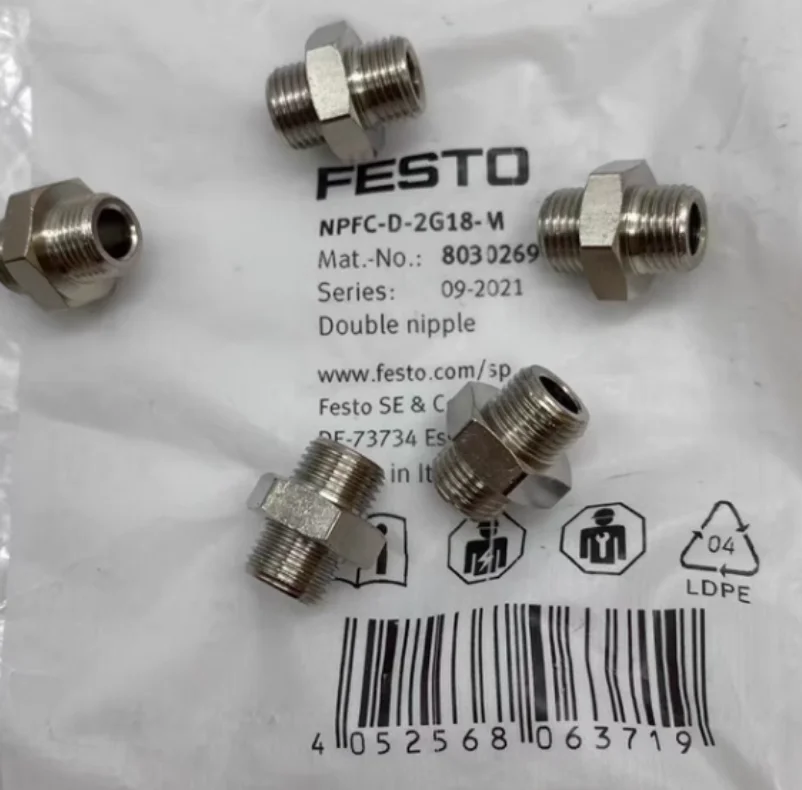 Фото 10 шт. новый оригинальный соединитель FESTO NPFC-D-2G38-M 8030275   НПФК-Д-2Г12-М 8030277   НПФК-Д-2Г34-М 8069217 №1