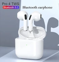 original air pro 4 bluetooth headphones true wireless earphone mini earpoddings with mic retail box 9d hifi sound in ear earbuds