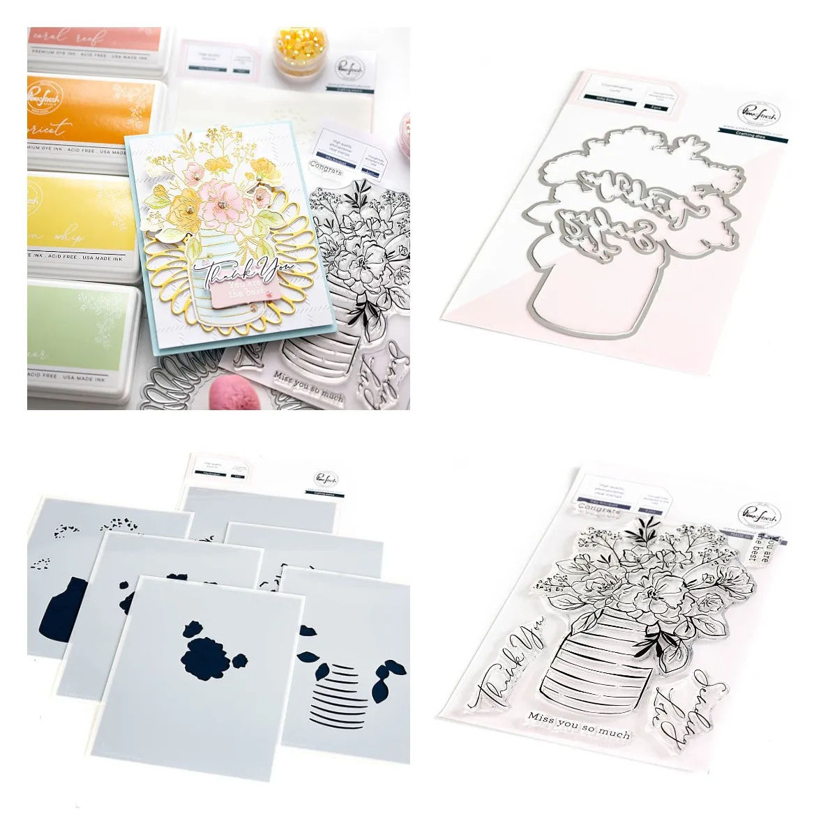 

Inky Bouquet Metal Cutting Die And Stamps Stencil New Arrival 2023 Diy Molds Scrapbooking Paper Making Cuts Crafts Template Card
