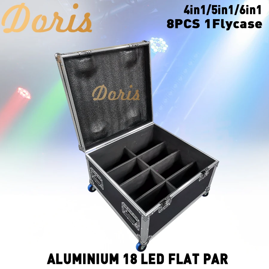 Нет налога 1 шт. Flycase для 18x18 Вт RGBWA UV 8 дюймов фонарь задняя звезда сценический свет