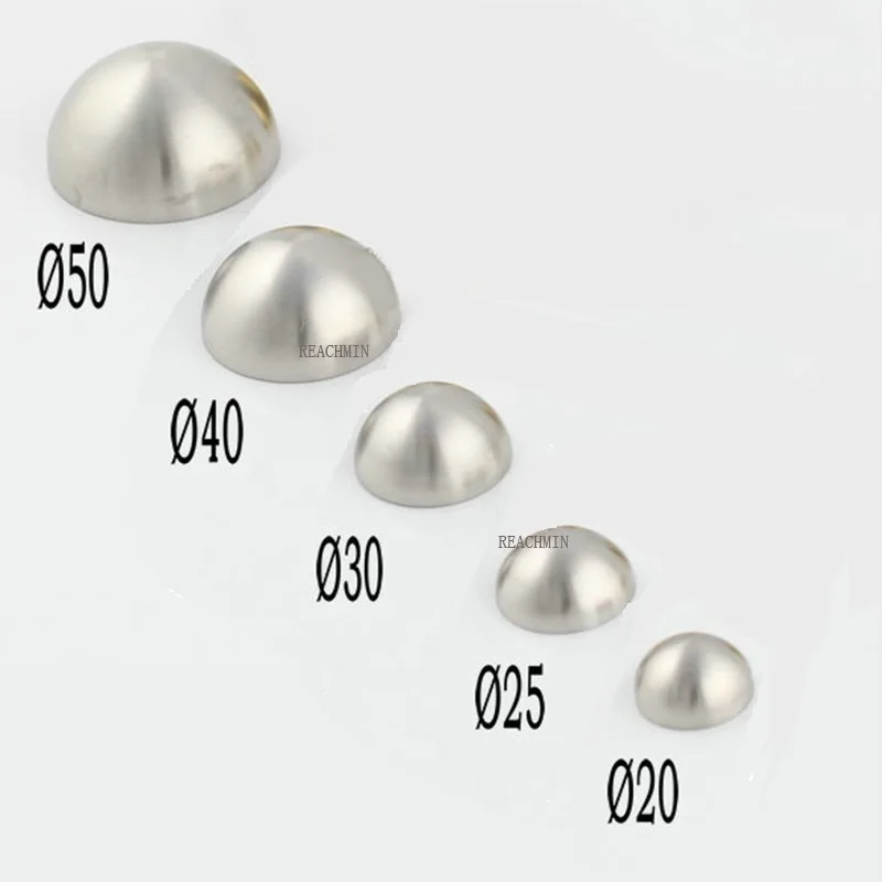 

20PCS Stainless Steel DIA20/25/30/40/50MM Cap Decorative Mirror Screw Silvery Hemispherical Glass Nail Advertisement Nail
