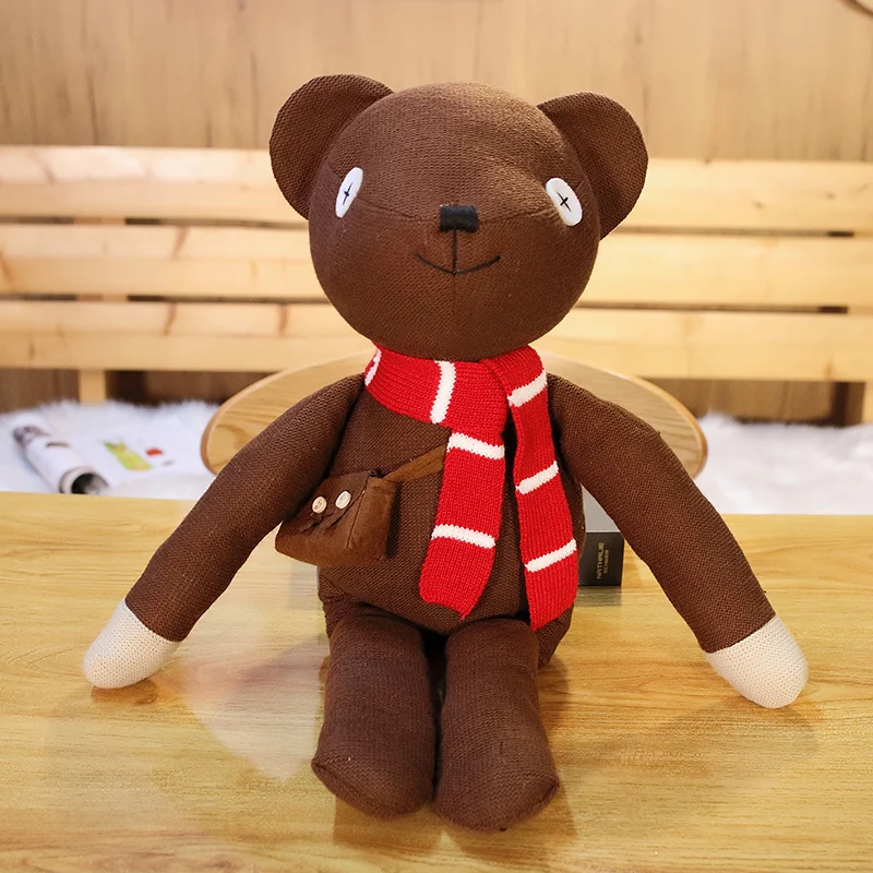 

38cm Mr Bean Teddy Bear Animal Stuffed Plush Toy Soft Cartoon Brown Figure Doll Child Kids Gift Toys Christmas Birthday Gift