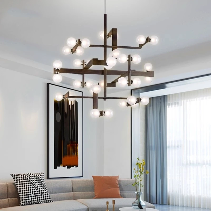 Постмодернистская роскошная люстра для гостиной дизайнерская модель комнаты