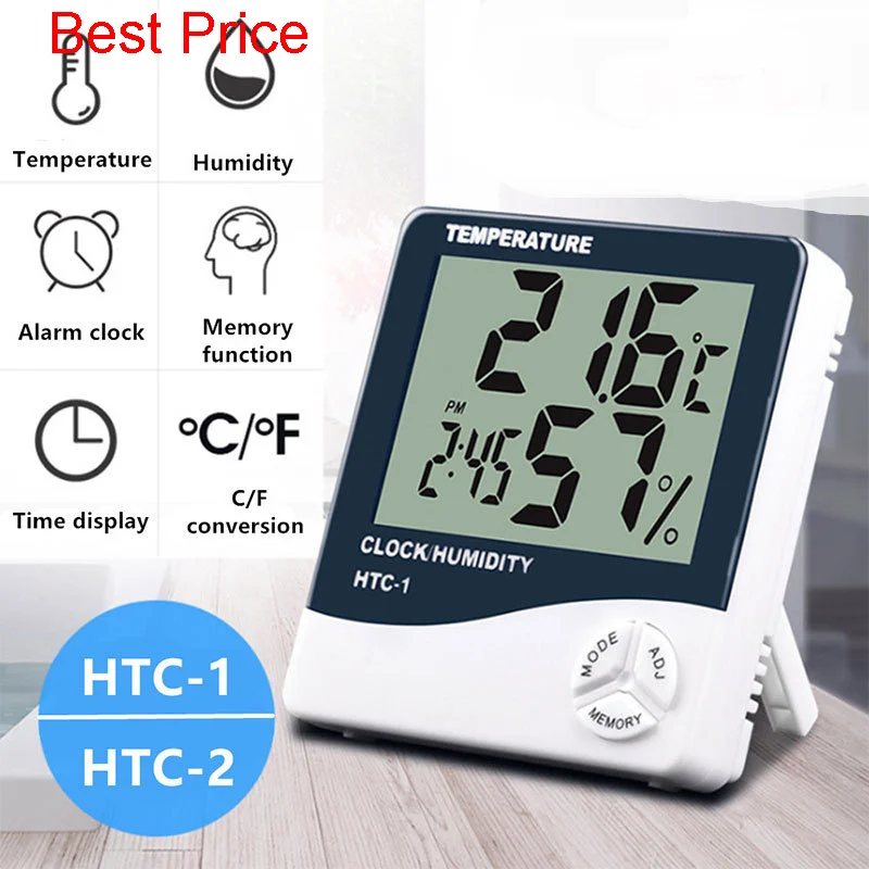 

Электронный цифровой измеритель температуры и влажности с ЖК-дисплеем, 100 шт.