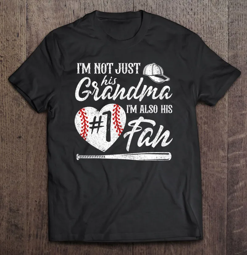 

Я не просто его бабушка я его номер один фанат бейсбольная Милая футболка для мужчин футболки топы мужская рубашка аниме одежда футболки