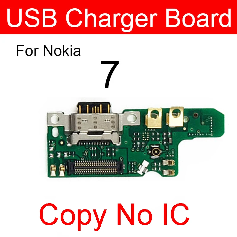 Фото USB-разъем для зарядного устройства для Nokia 3.1 5.1 6.1 7 7.1 8.1 Plus 3 5 6 8 8.1 X3 X5 X6 X7 X71 2017 USB-плата для зарядки Connectot Parts №5