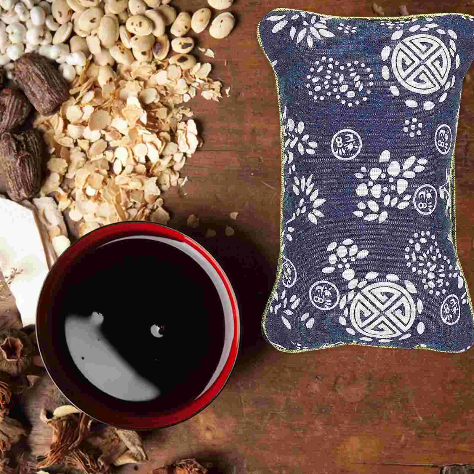 

Chinese Diagnosis Wrist Rest, 2pcs Diagnosis Cotton Pillow for Clinic Nail Technician Blue Random Style