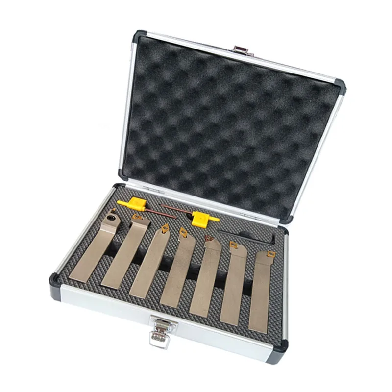 SANAI 7 комплектов никелированных держателей токарных станков с ЧПУ хвостовиком 20