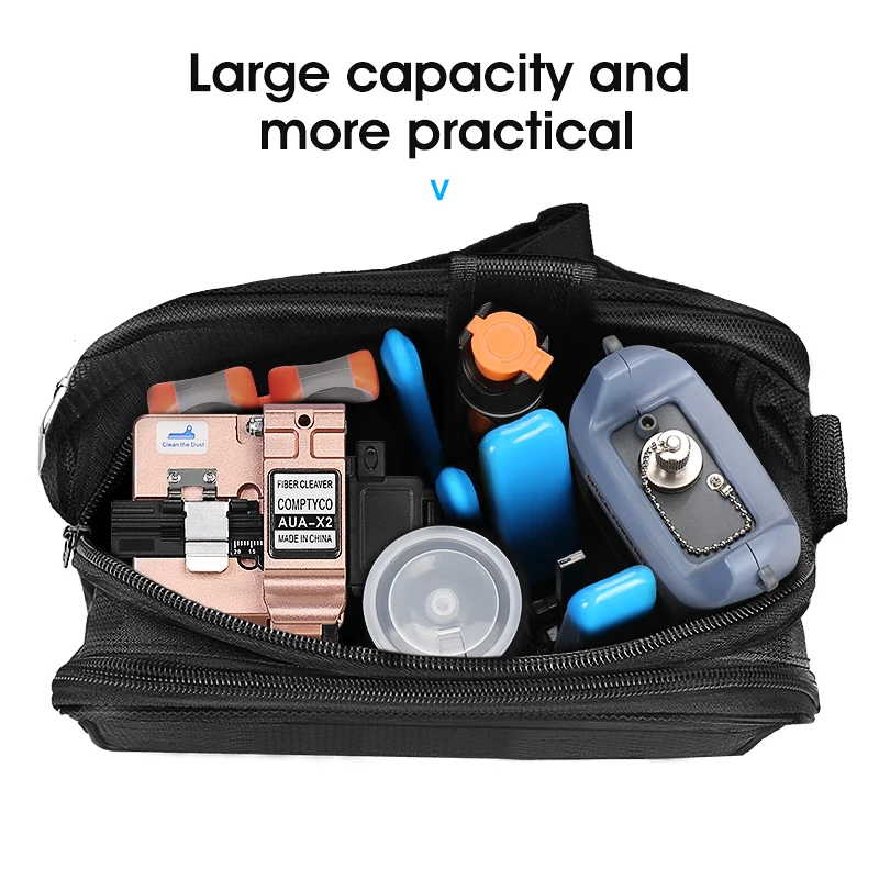 COMPTYCO FTTH Fiber Optic Tool Kit with Fiber Fibra Optica Power Meter and 10mW Visual Fault Locator AUA-X2 FTTH Tool