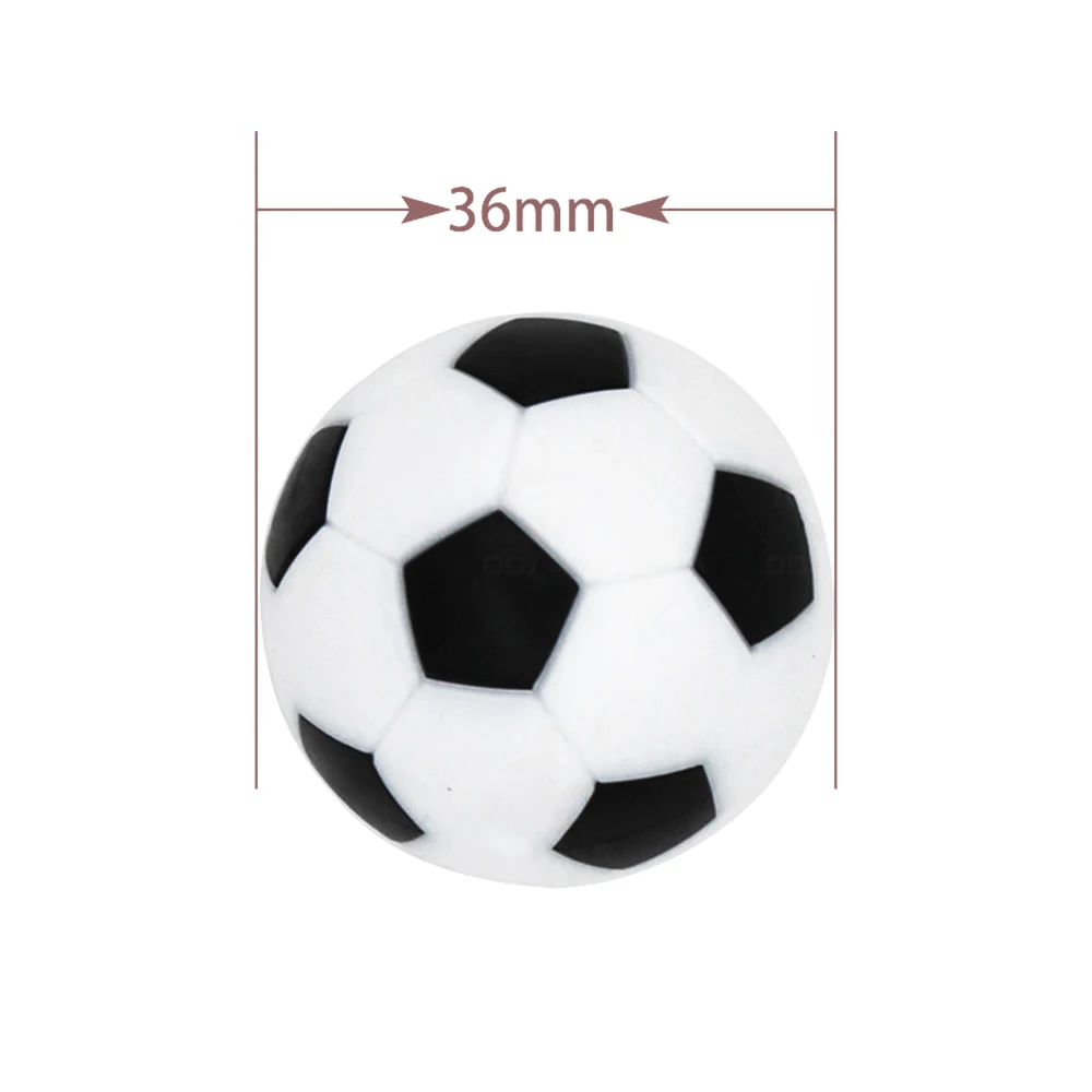 6Pcs Mini Resin ABS Foosball Accessories Table Soccer Football Game Hand-brain 36mm Kicker Balls Playing 36mm 24g/pc