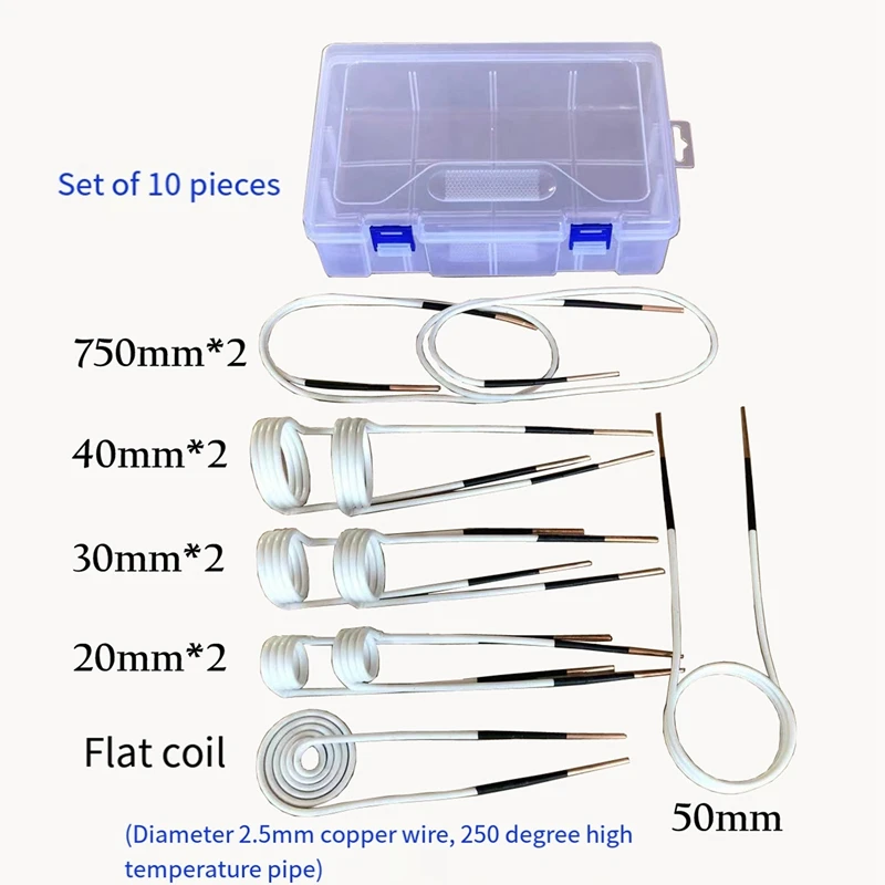 

Набор катушек нагревателя, медные высокочастотные аксессуары для индукционных нагревателей, автомобильный нагреватель гаек, индукционная катушка
