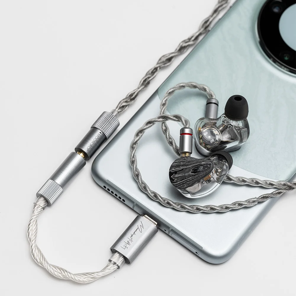 Moondrop ECHO-A USB DAC Портативный декодер Усилитель для наушников IEM AMPs Мобильный ключ Адаптер TYPE C на 3,5 мм (art.: 3920cc017ceb0) - 3920cc017ceb0