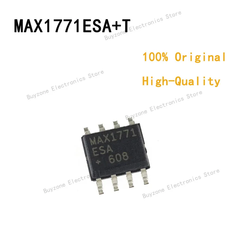 

10PCS/LOT 100% original quality MAX1771ESA+T MAX1771ESA DC/DC Cntrlr Single-OUT Step Up 300kHz 8-Pin SOIC N T/R