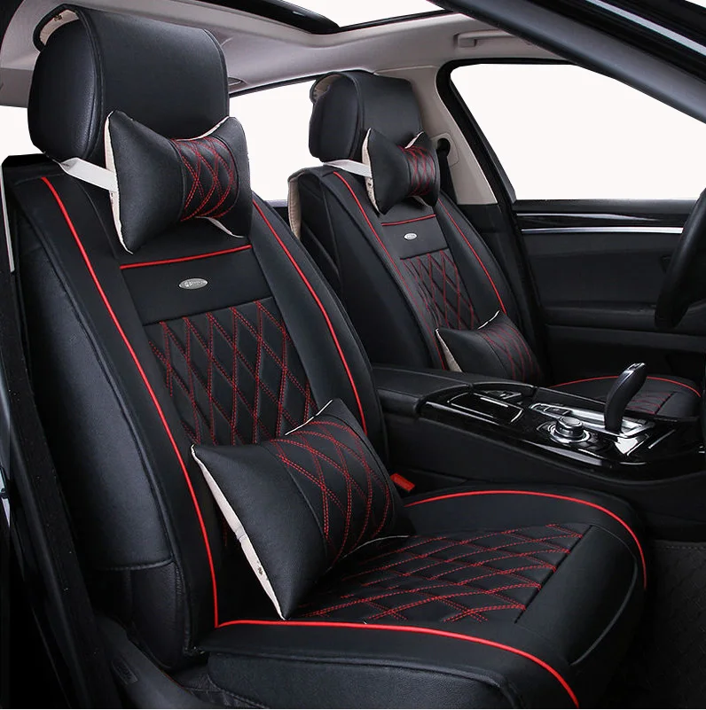 

leather car seat cover For SKODA Octavia A5 A7 Kodiaq Superb Wagon Fabia Rapid Yeti Combi Karop interior details