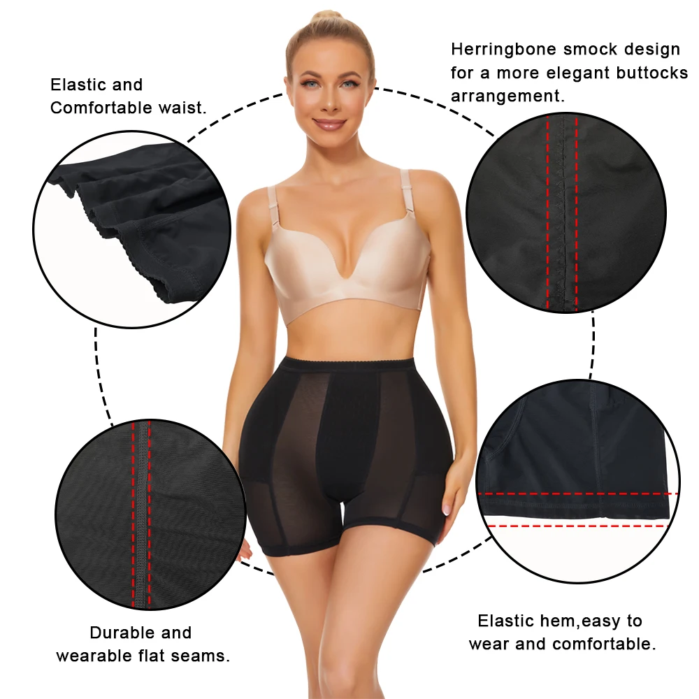 SEXYWG Women Hip Enhancer Shapewear Butt Lifter Panties Body Shaper Push Up Panties Hip Shapewear Fake Big Ass Booty