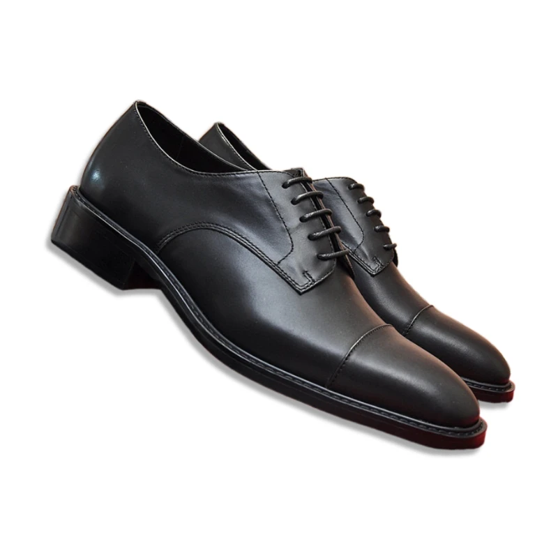 

Eioupi New Arrival Classic Real Full Grain Leather Cowhide Lining Men's Business Black Dress Shoes