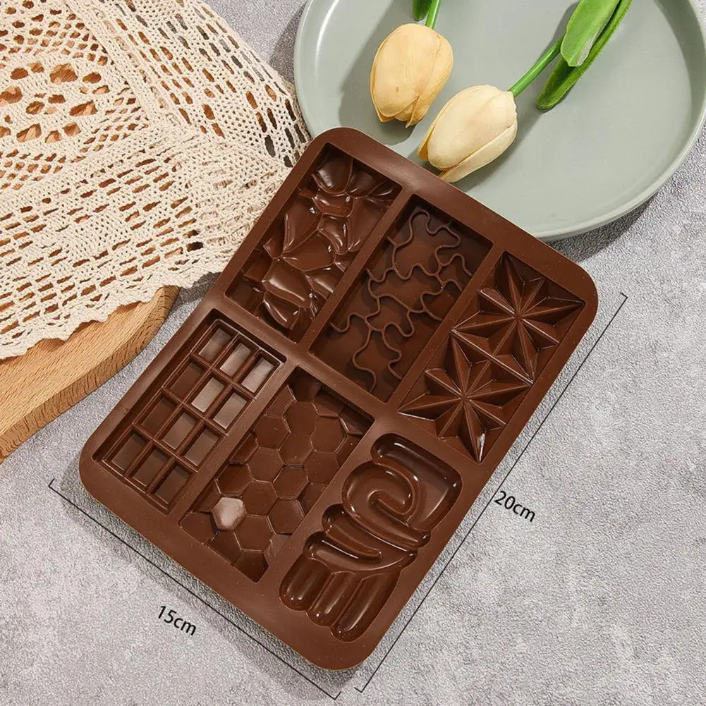 1 шт./2 шт. силиконовая форма для шоколада в Дубае 6-полая глубокого толстая конфет