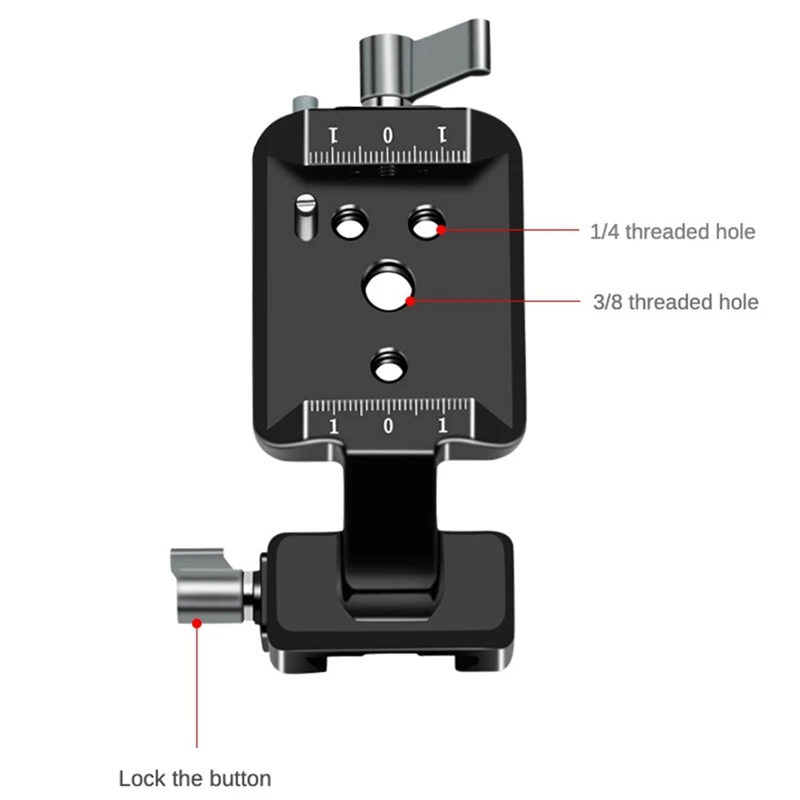 Монтажная пластина зажима для рейки холодный башмак 1/4 3/8 вертикальный адаптер DJI