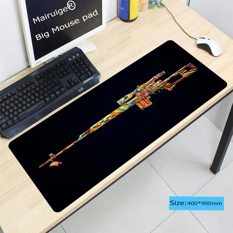 

Mairuige 900*400*3 мм коврик для мыши с пистолетом, компьютерная игровая мышь для ноутбука, игровой коврик для мыши, коврик для мыши для больших игр, ...