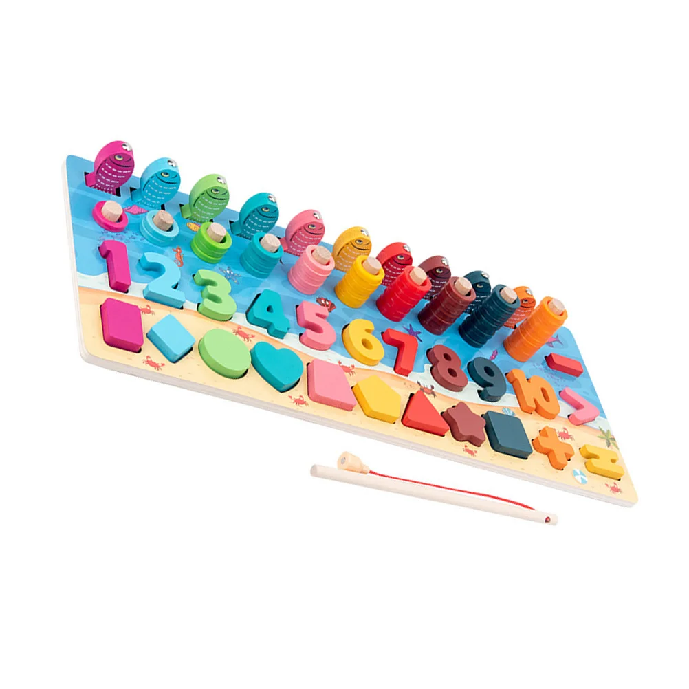 

1 Set Children Puzzle Matches Numerical Shapes Mathematic Blocks Playing