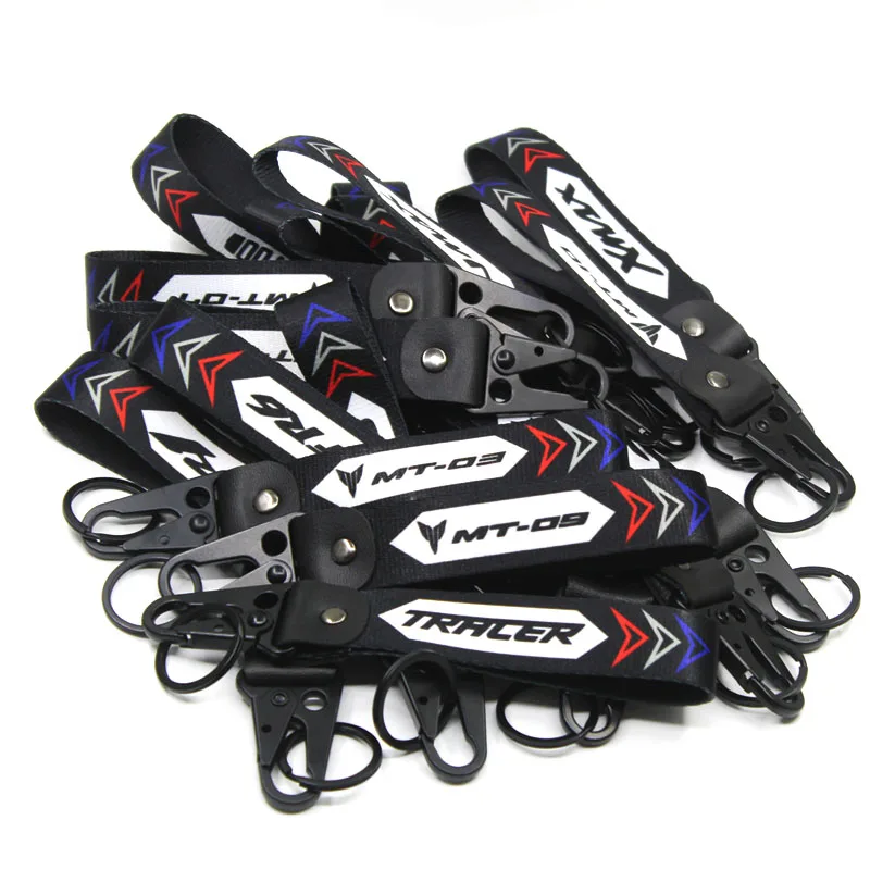 For Yamaha FJR1300 FJR 1300 All the year Accessories Custom LOGO Motorcycle Braided Rope Keyring Keychain images - 6
