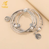 4pcs pearl bracelets for women trendy woman jewelry 2022 summer jewelry ladies van cleef bracelet luxury woman gift