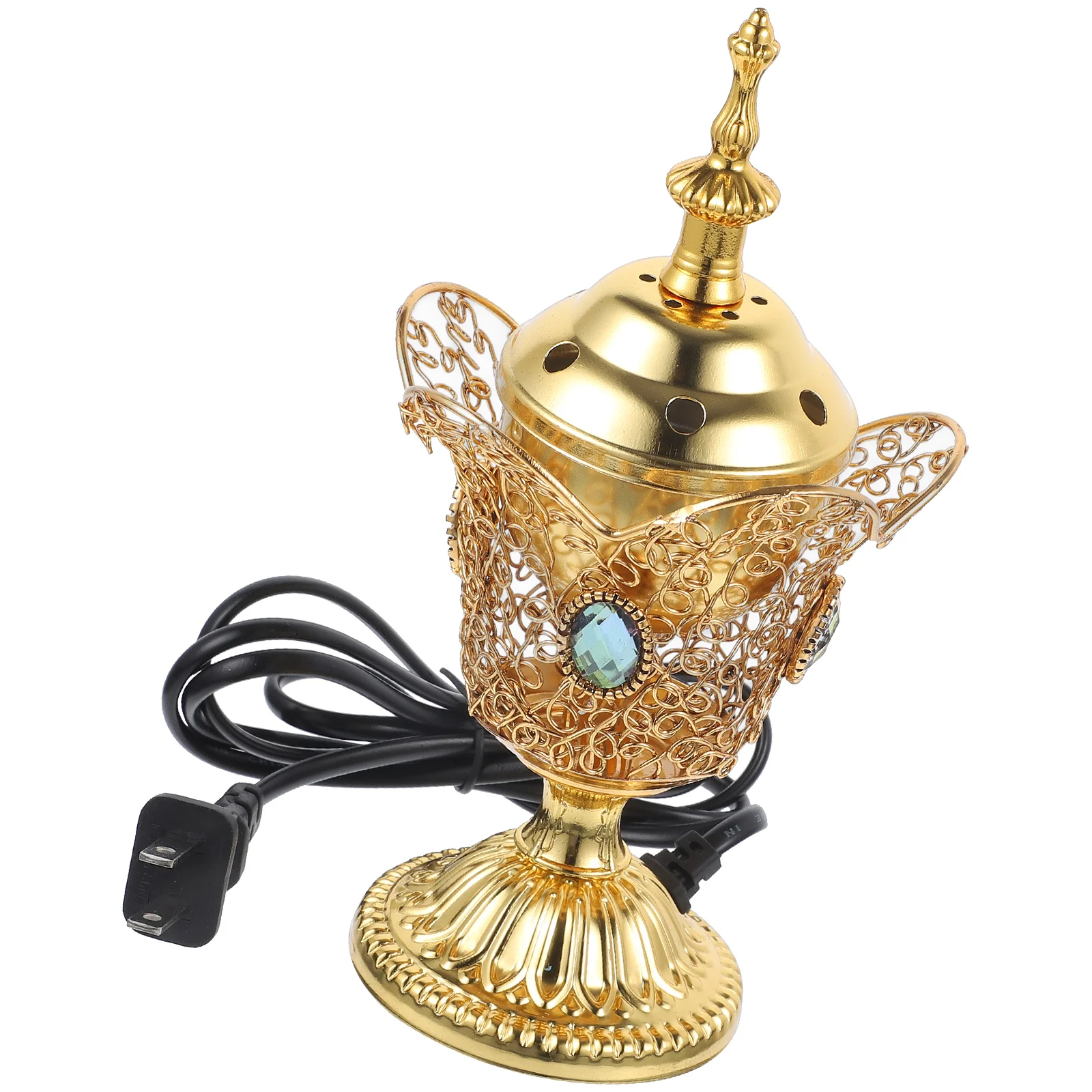 

Plug-in Burner Home Decoration Electric Household Desktop Pot Aromatic Storage Iron Retro Ornament Reusable Burners
