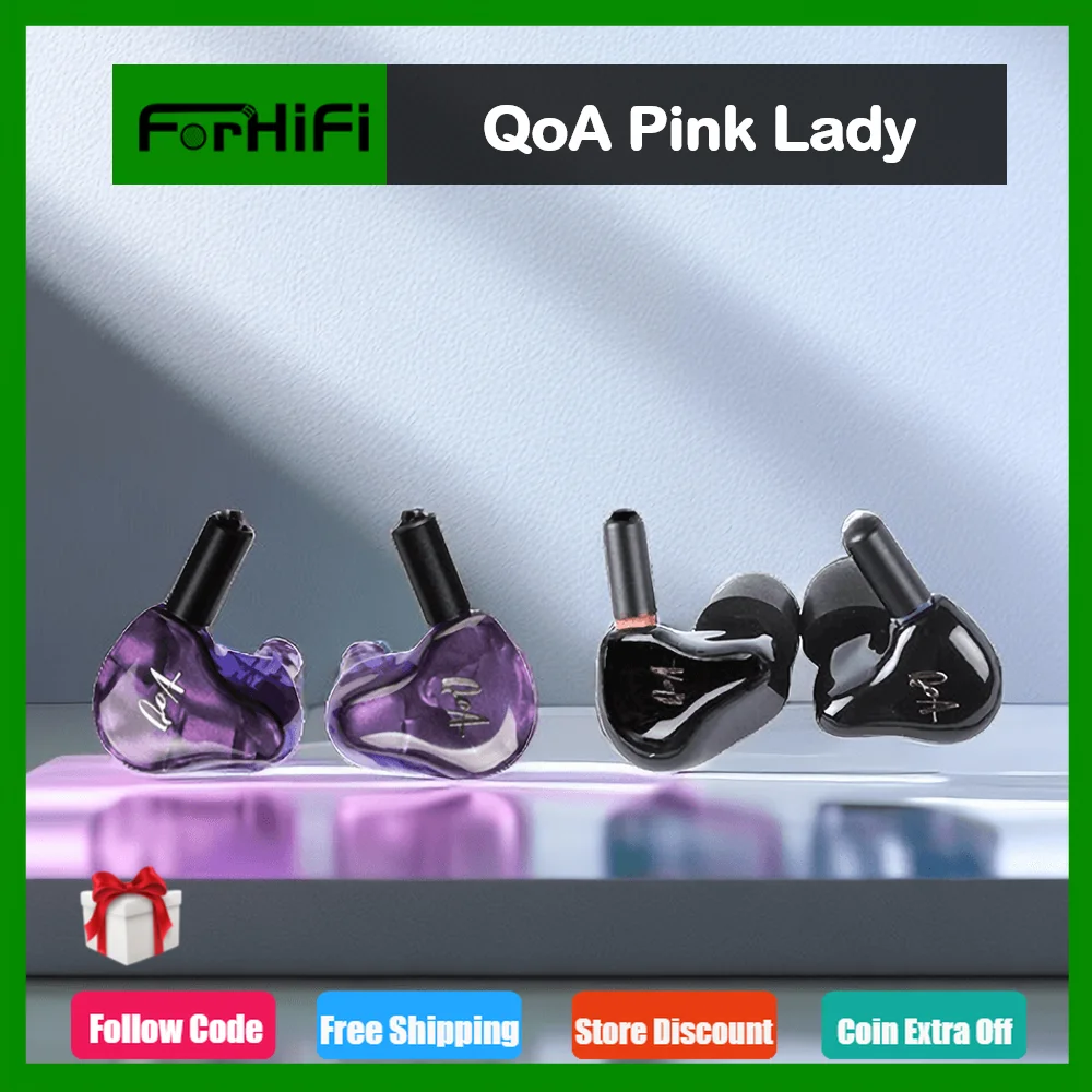 QoA розовые женские наушники 2BA + 1DD гибридные наушники-вкладыши с монитором HiFi DJ музыкальные наушники с 2-контактным съемным кабелем гарнитура