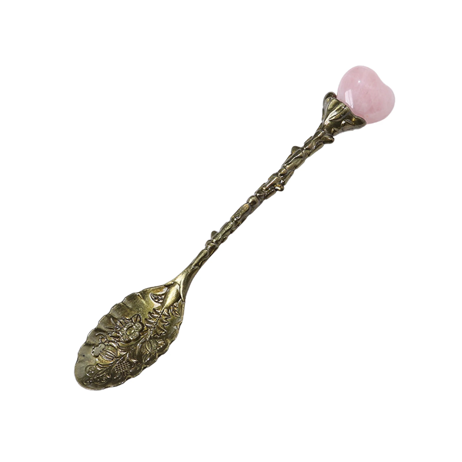 

Ложка для перемешивания с хрустальной головкой, винтажные Резные Декоративные Десертные Ложки для кафе, столовая посуда, стереоскопически...